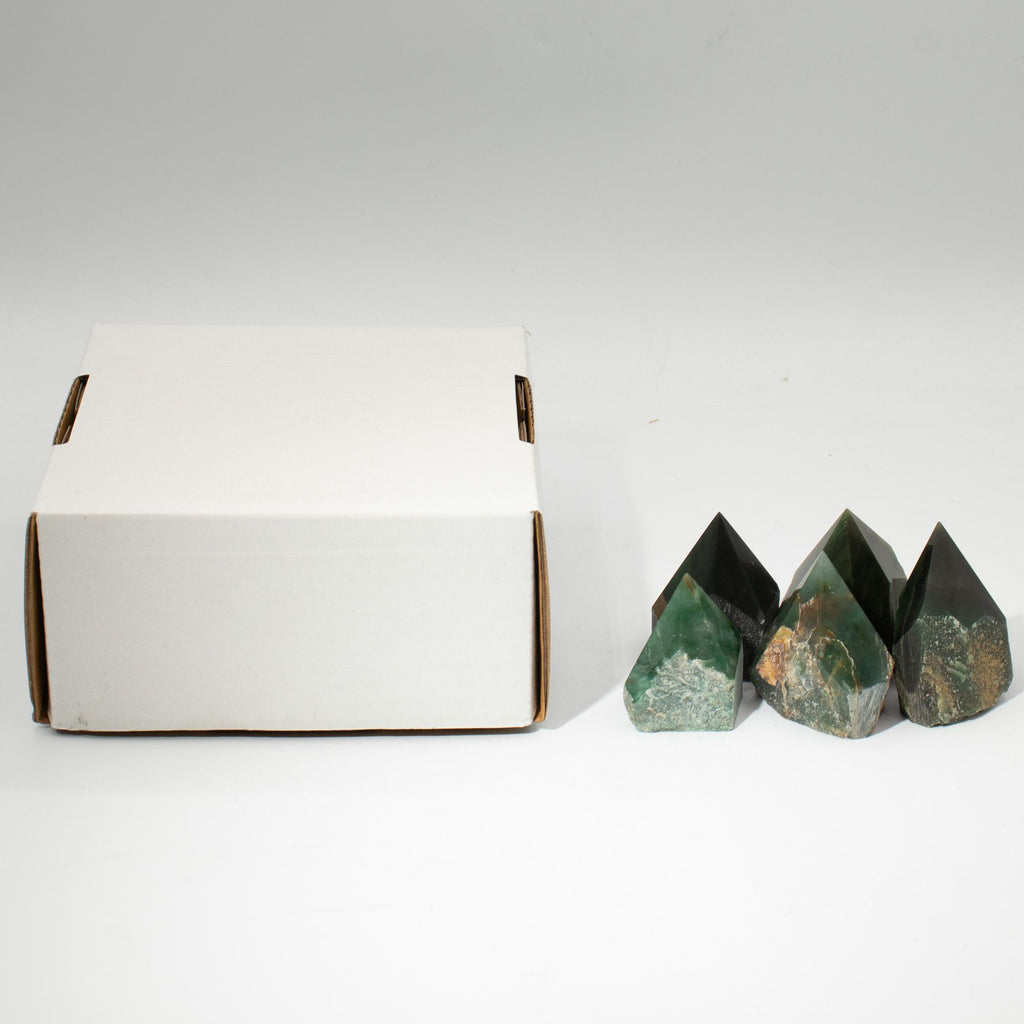 Green Aventurine Gemstone Top Polished Points Set of 5 to 6 Pieces