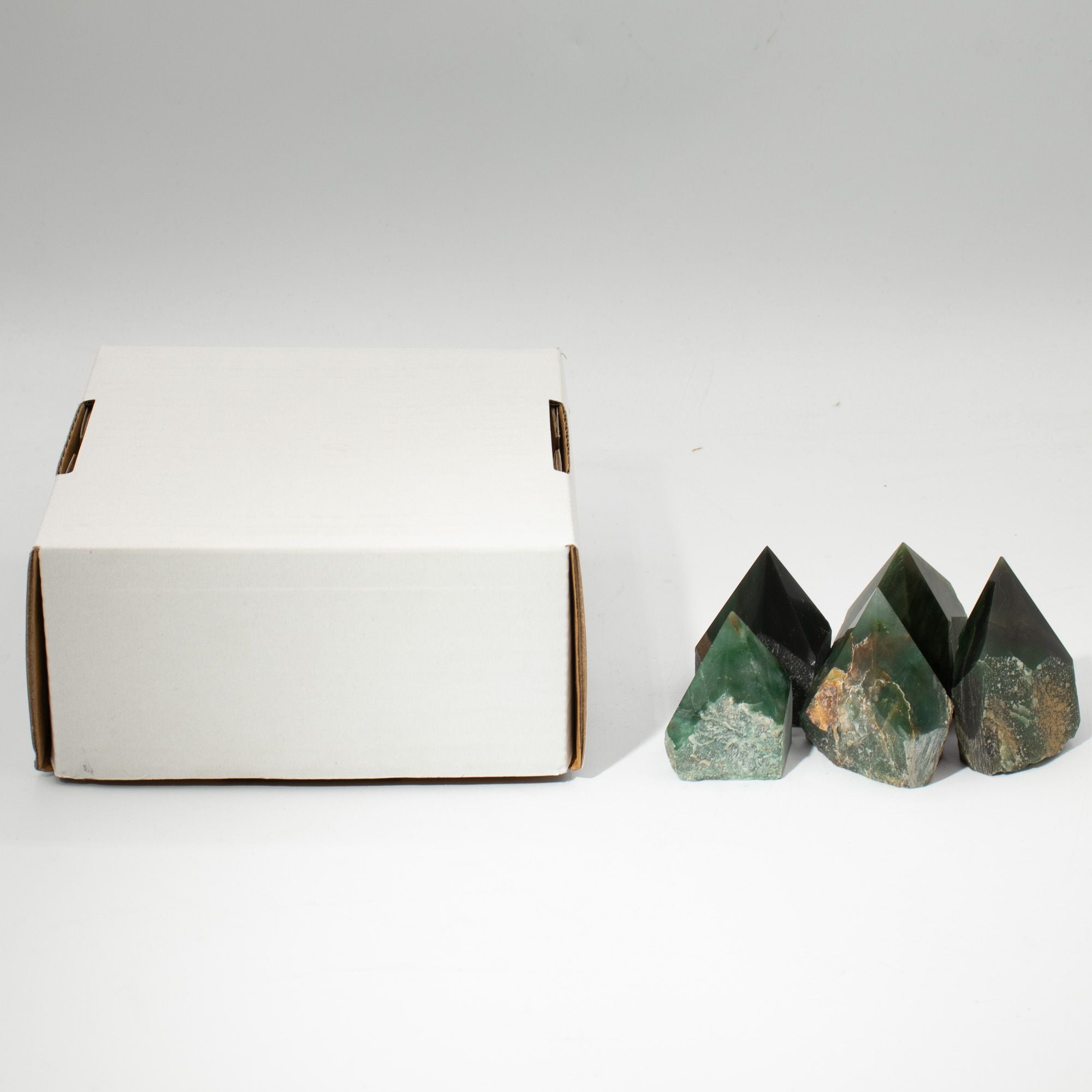Green Aventurine Gemstone Top Polished Points Set of 5 to 6 Pieces