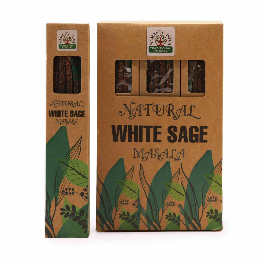 Natural Botanical Masala Incense Sticks with White Sage Aroma