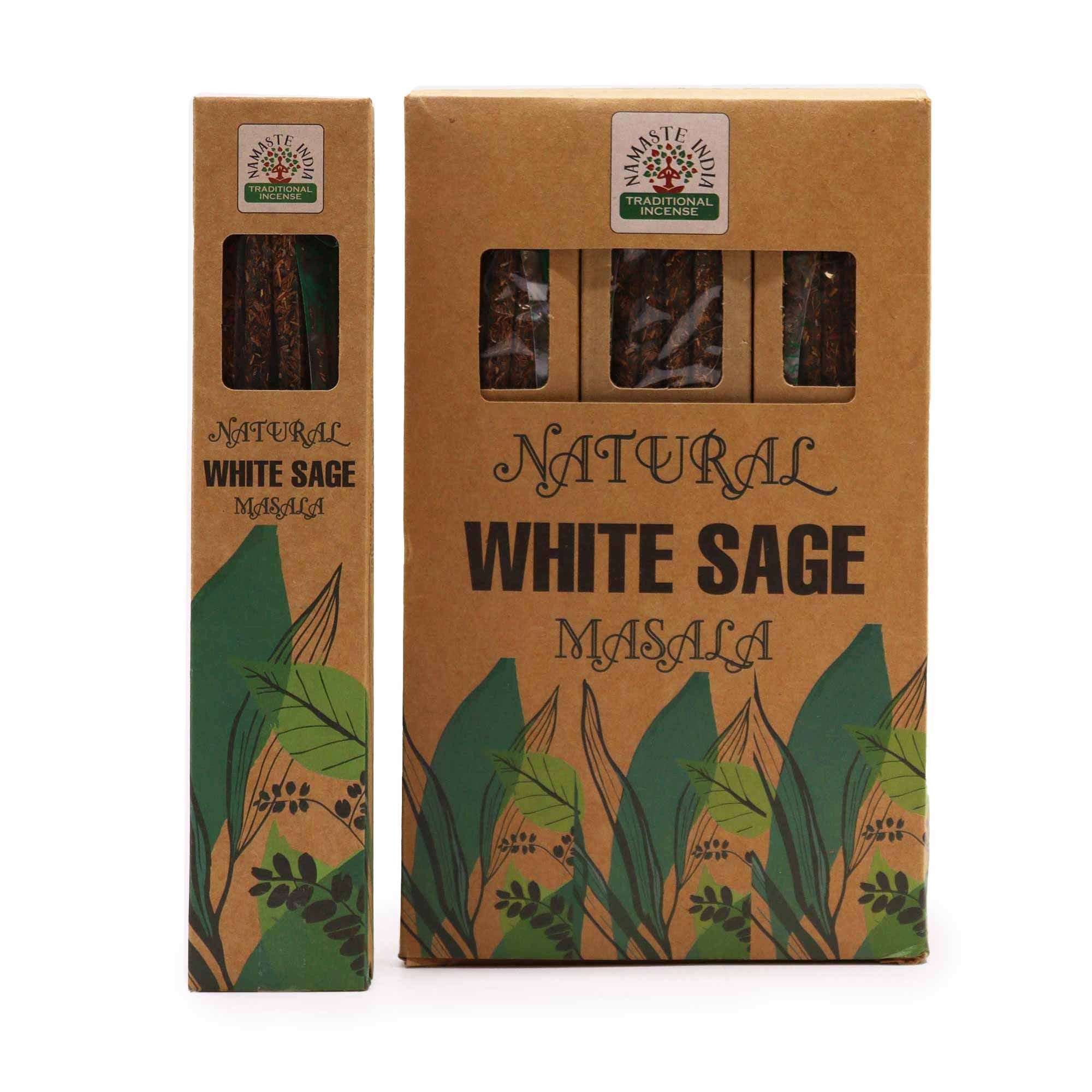 Natural Botanical Masala Incense - White Sage