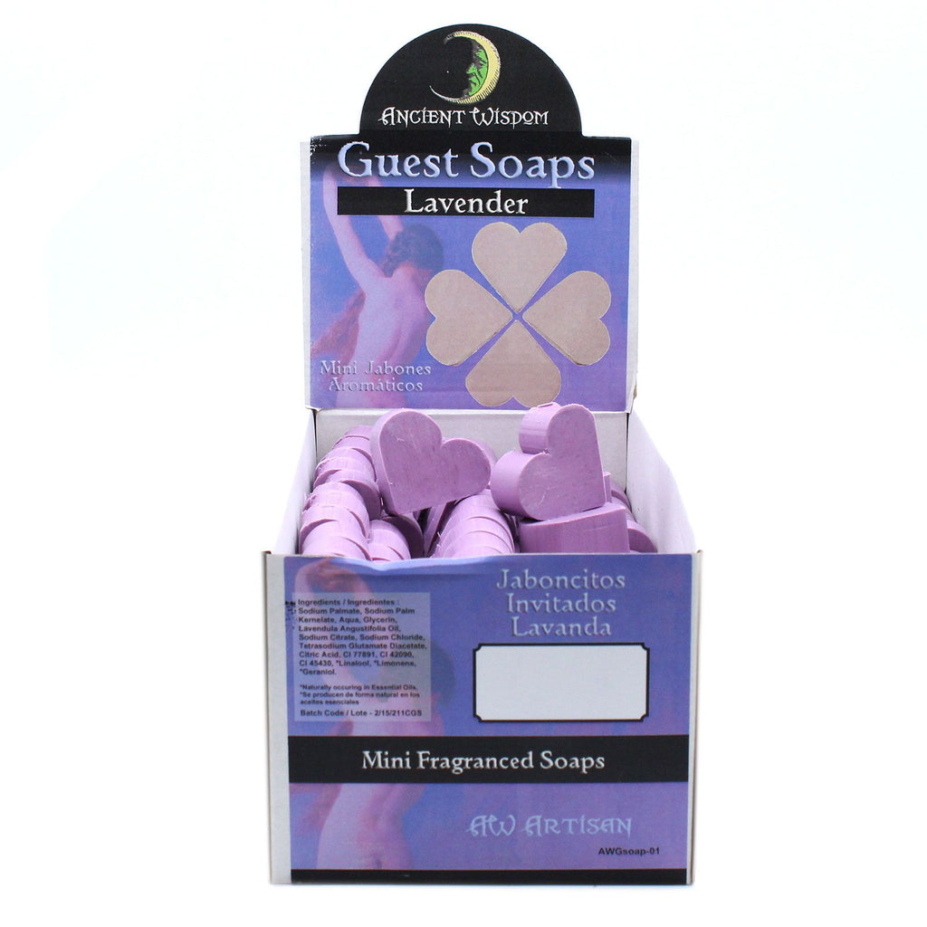 Heart Guest Soap Lavender Scented Heart Shaped Soaps Set of 10