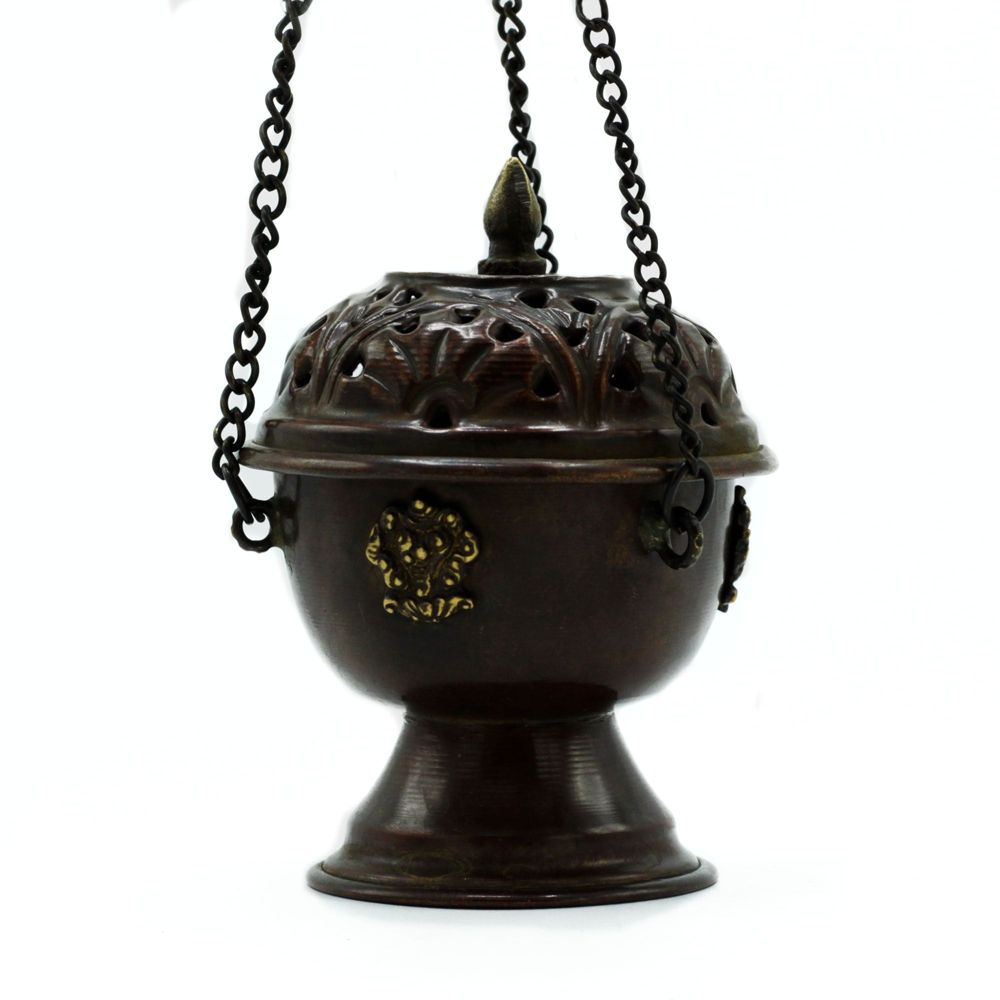 Copper Tibetan Incense Burner Classic Hanging for Home Decor
