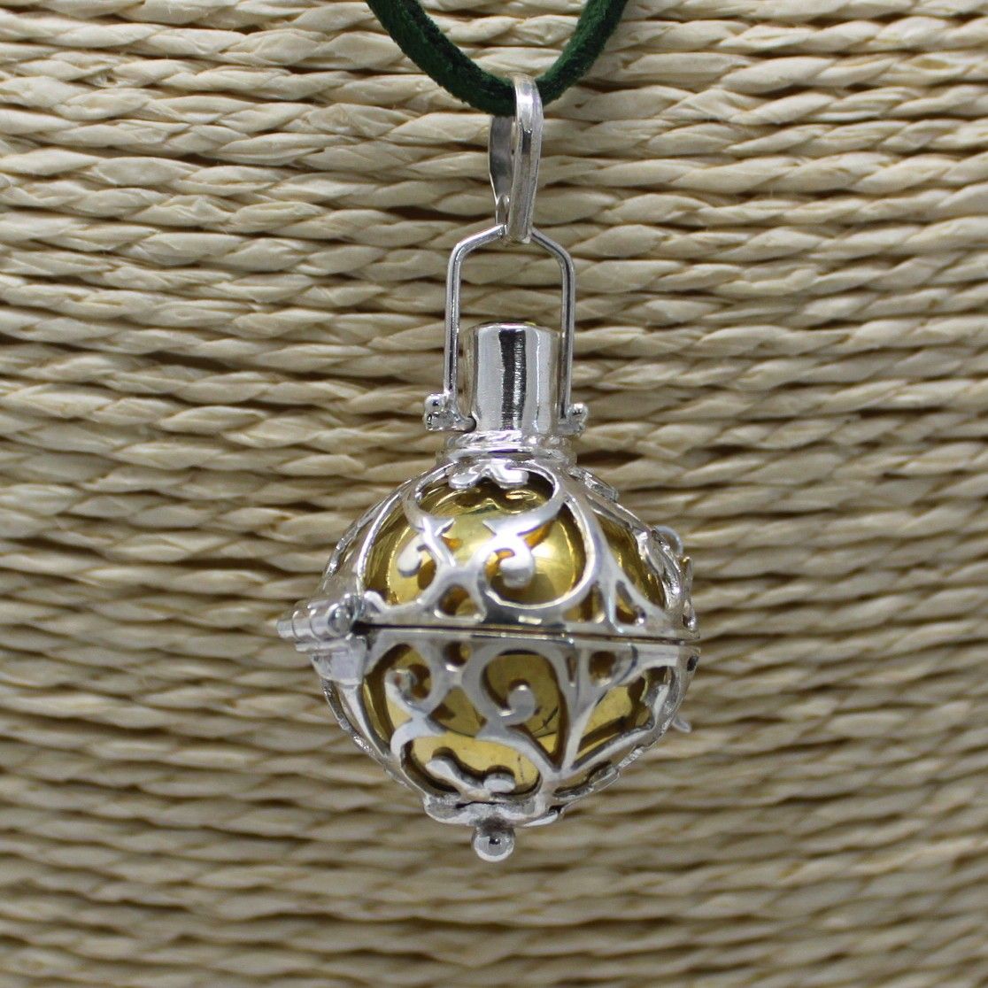 Silver Angel Bell Charm with Unique Name for Personal Connection