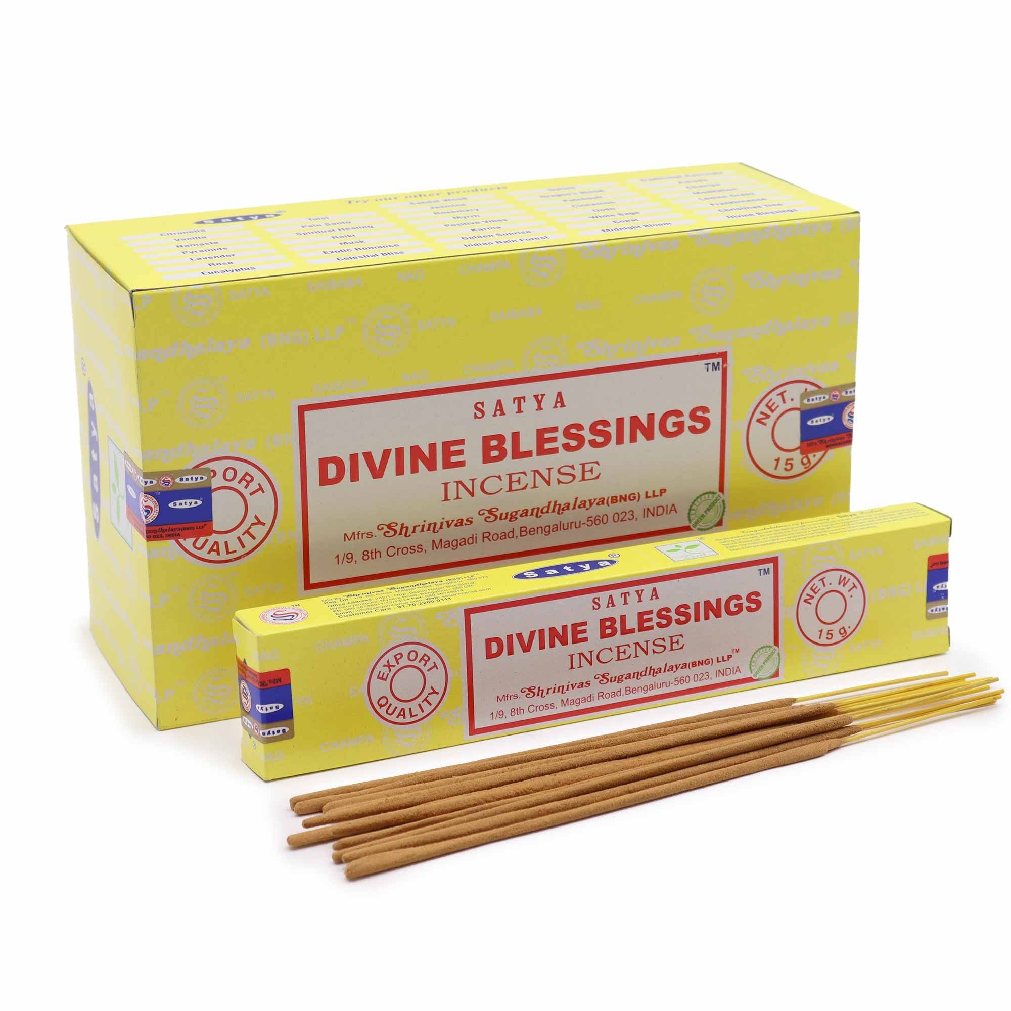Satya Incense Sticks 15g Divine Blessing for Home Fragrance