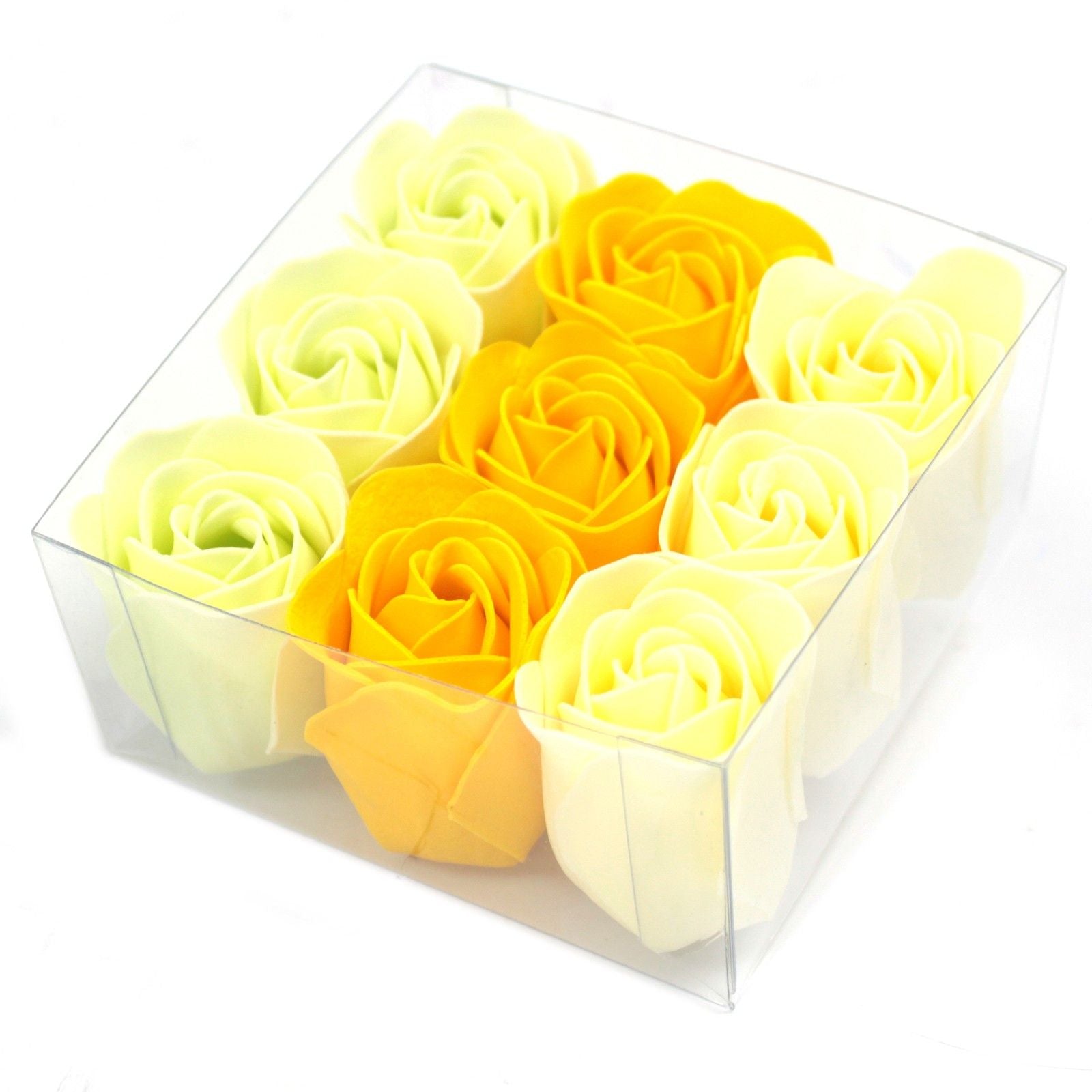 Set of 9 Soap Flowers Spring Roses for Relaxing Bath Experience