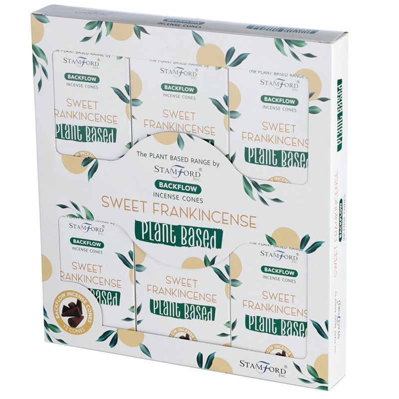 Plant Based Backflow Incense Cones with Sweet Frankincense Aroma