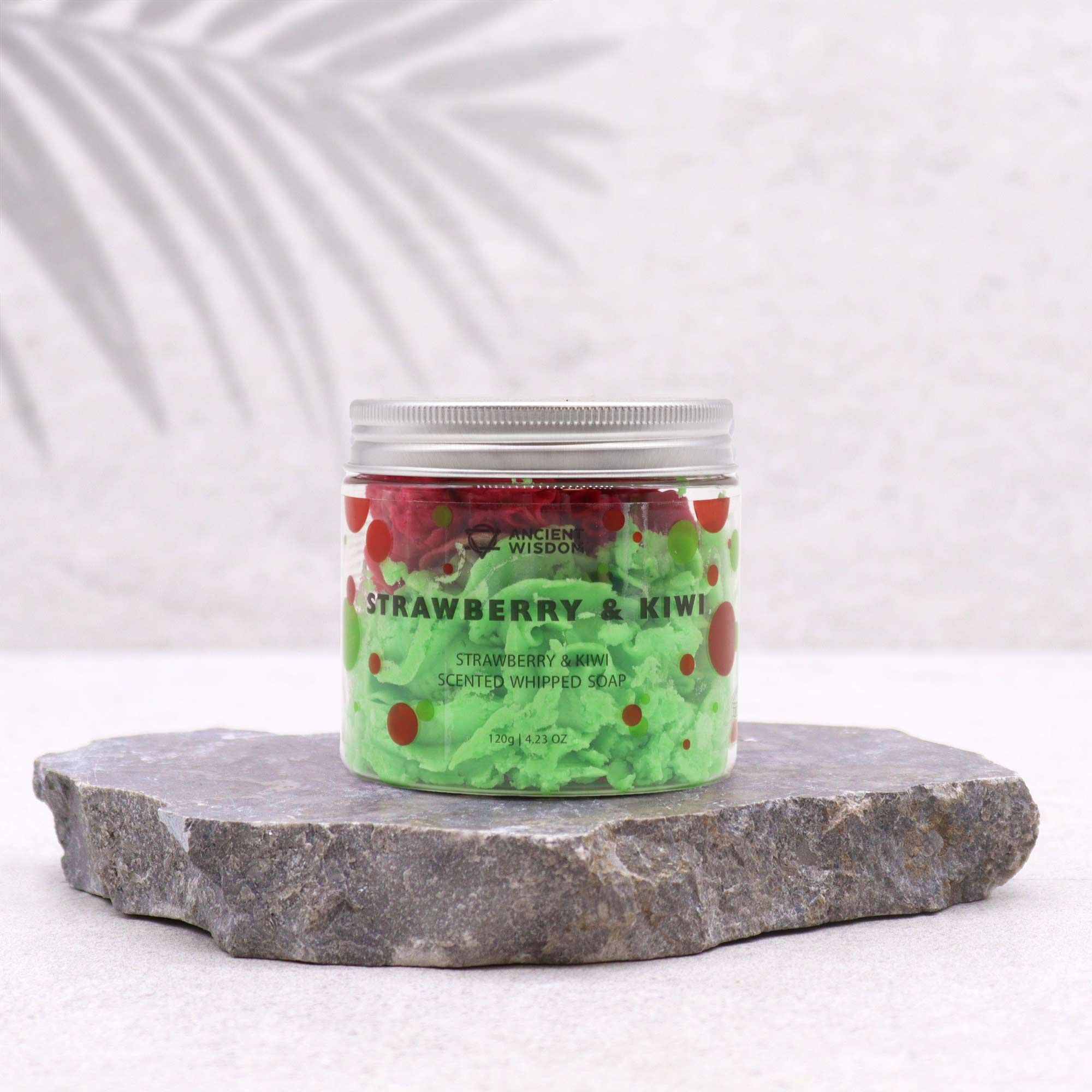 Strawberry & Kiwi Whipped Soap 120g for Refreshing Cleanse