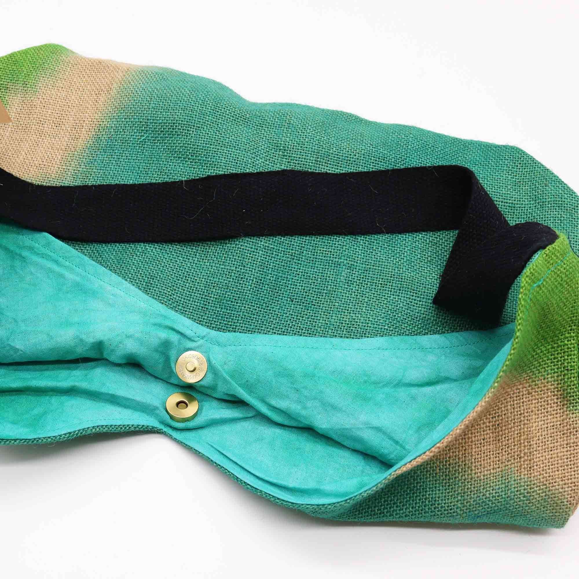 Soft Blend Shoulder Tote in Teal with Gold Magnetic Closure