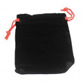 Quality Velvet Pouch in Black for Rings and Jewellery Storage