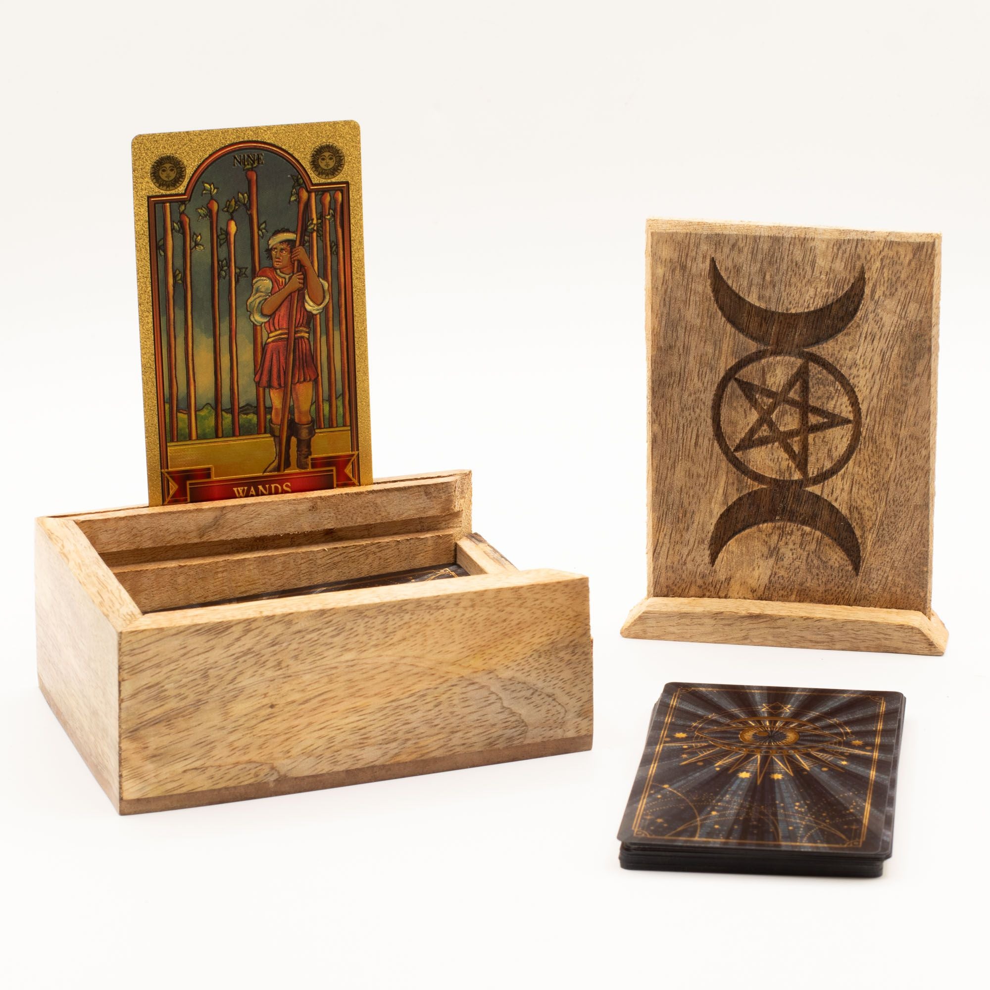 Small Tarot Box with Card Holder for Stylish Storage Solution