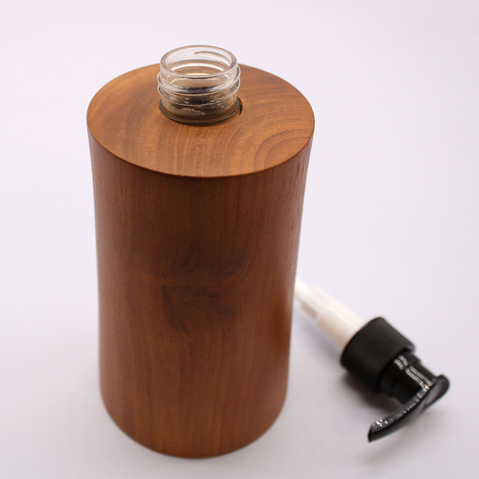 Natural Teakwood Soap Dispenser Taper for Elegant Home Decor