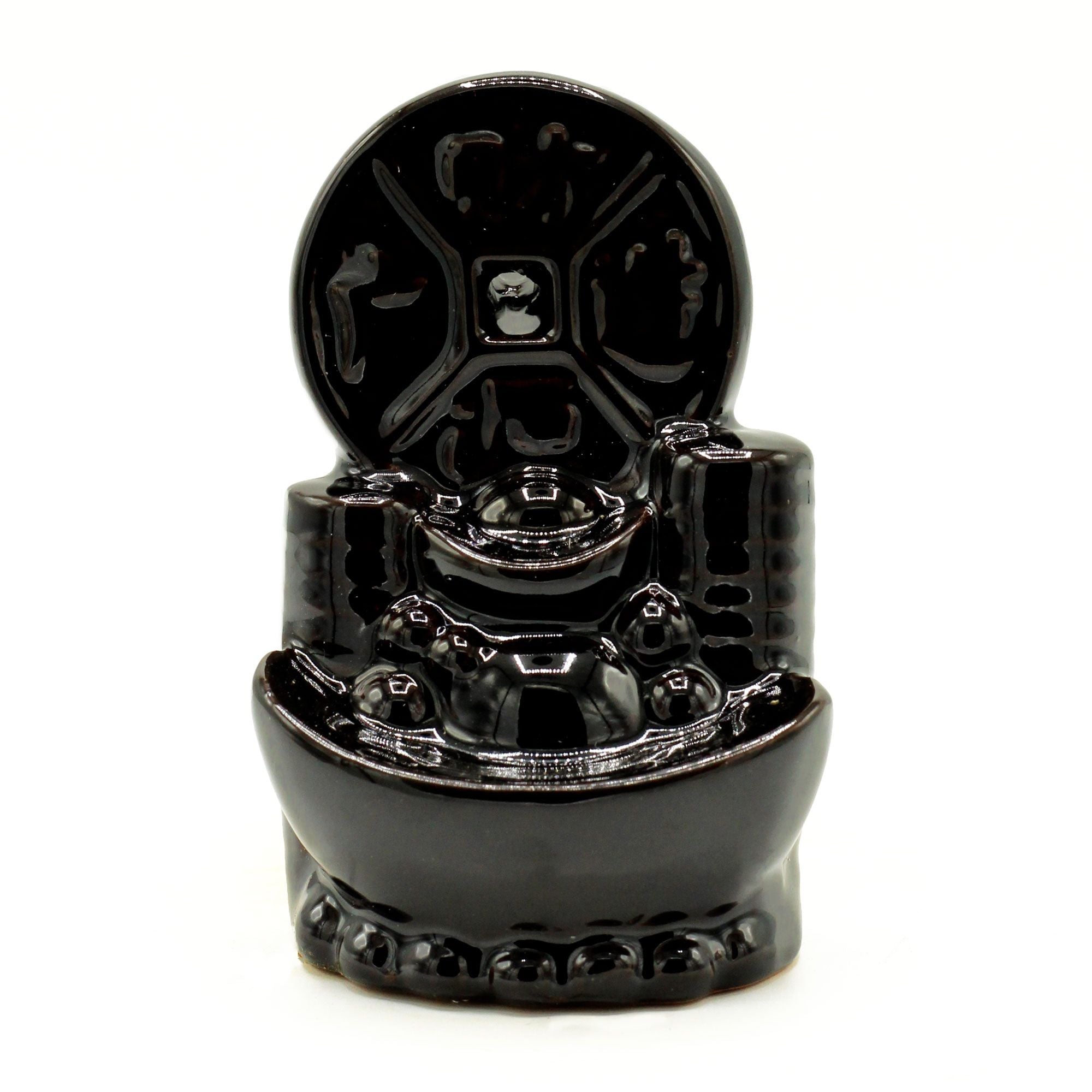 Backflow Incense Burner Ancient Chinese Coin Symbol for Prosperity