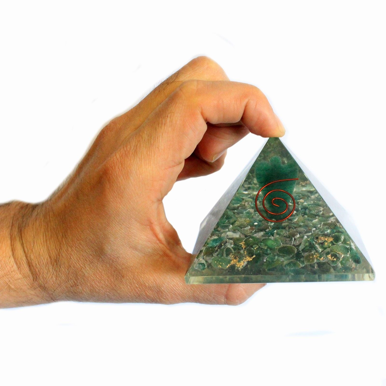 Large Orgonite Pyramid 70mm Angel for Enhanced Positive Energy Flow