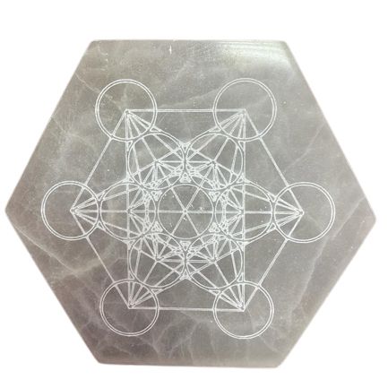 Hexagonal Charging Plate 18cm for Crystal Charging and Clarity