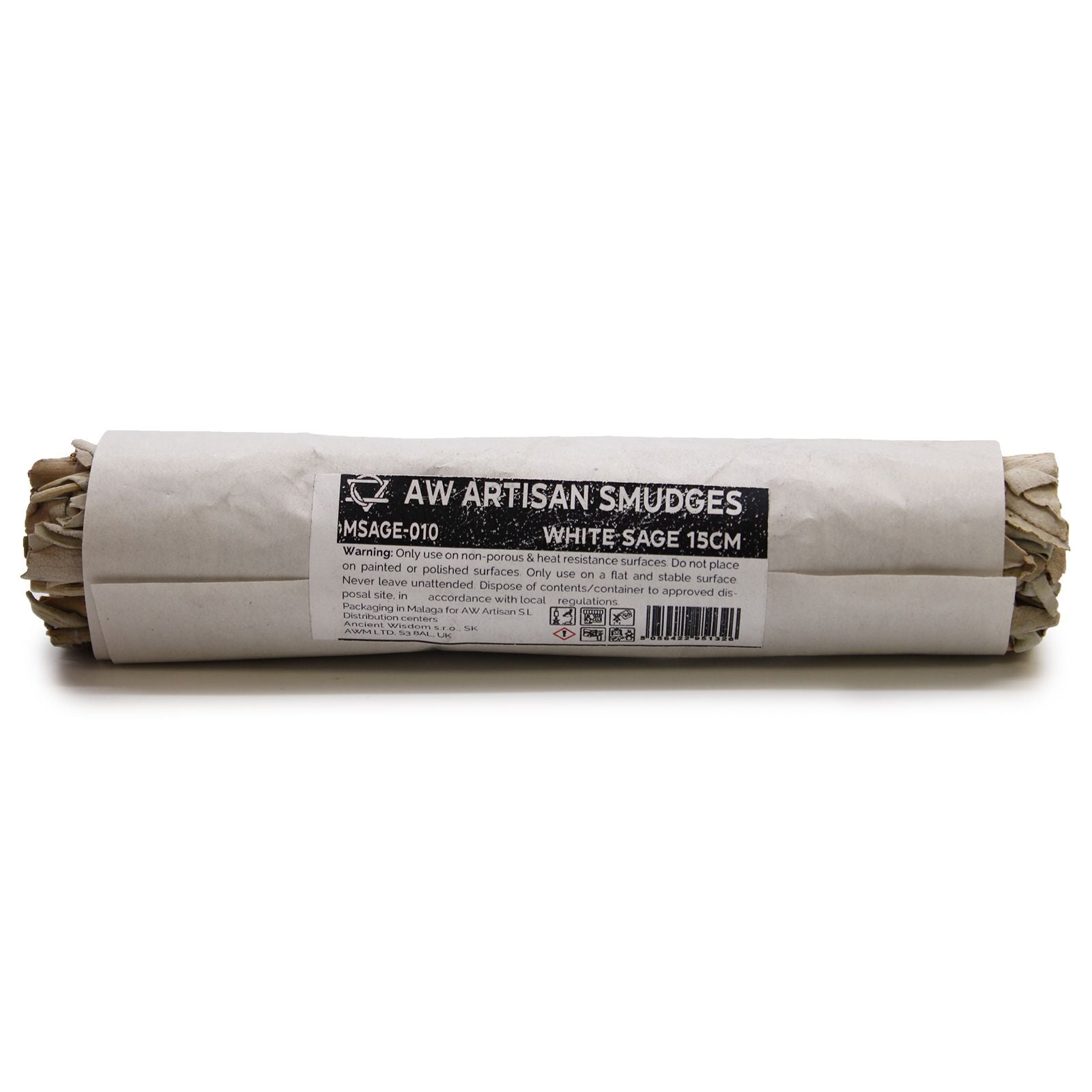 White Sage Smudge Stick 15cm for Cleansing and Purifying Spaces