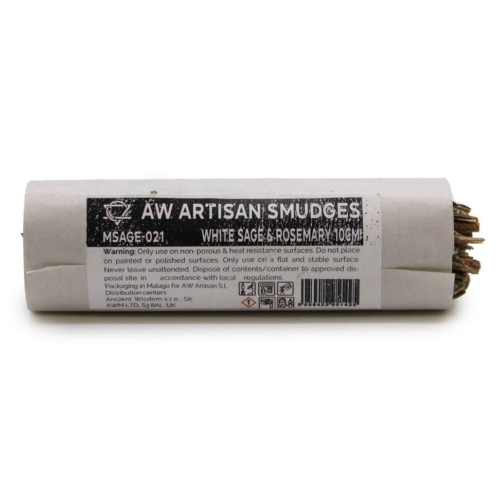 Smudge Stick White Sage & Rosemary 10cm for Cleansing Spaces