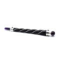 Twisted Healing Wand with Silver Amethyst Sphere for Decor