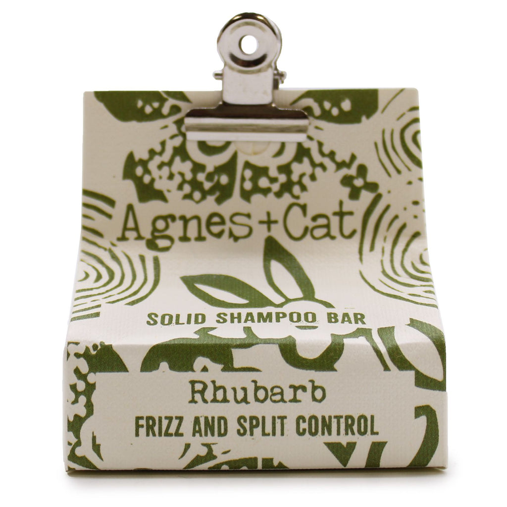 Agnes + Cat Rhubarb Solid Shampoo Bar for Clean and Smooth Hair