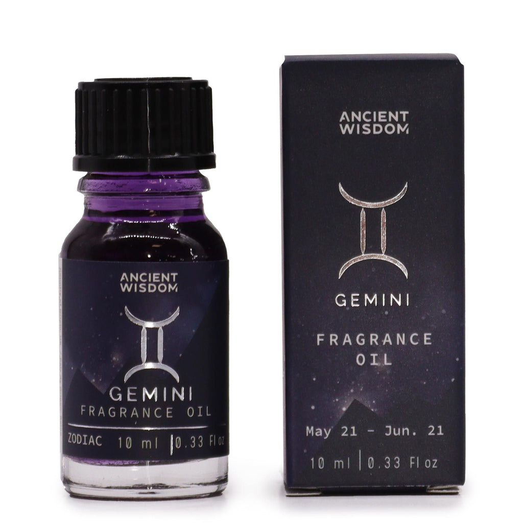 Gemini Zodiac Fragrance Oil 10ml with Captivating Scent and Glitter