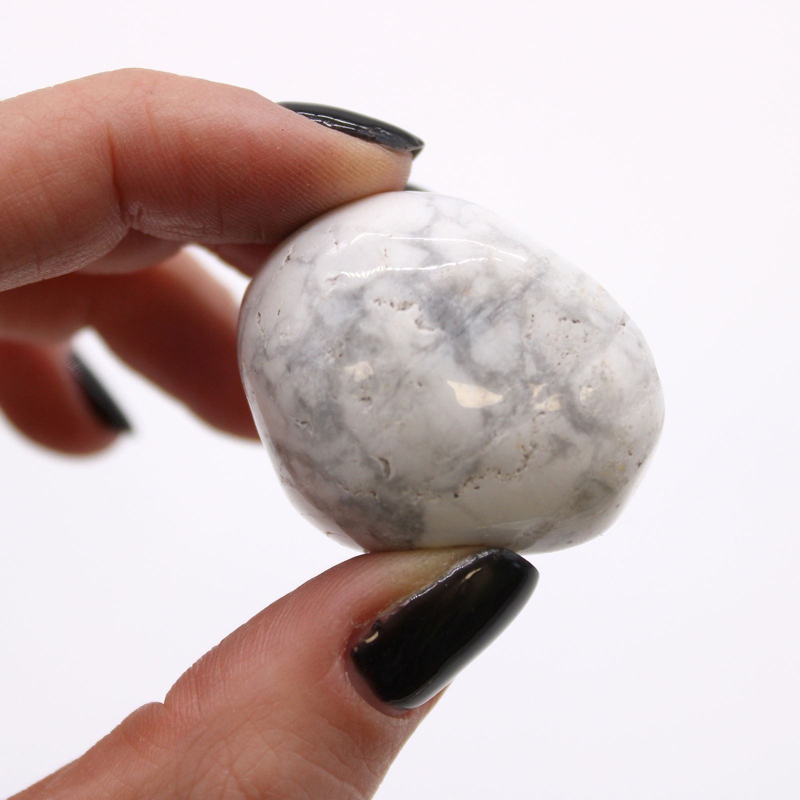 Large African Tumble Stones Featuring White Howlite and Magnesite