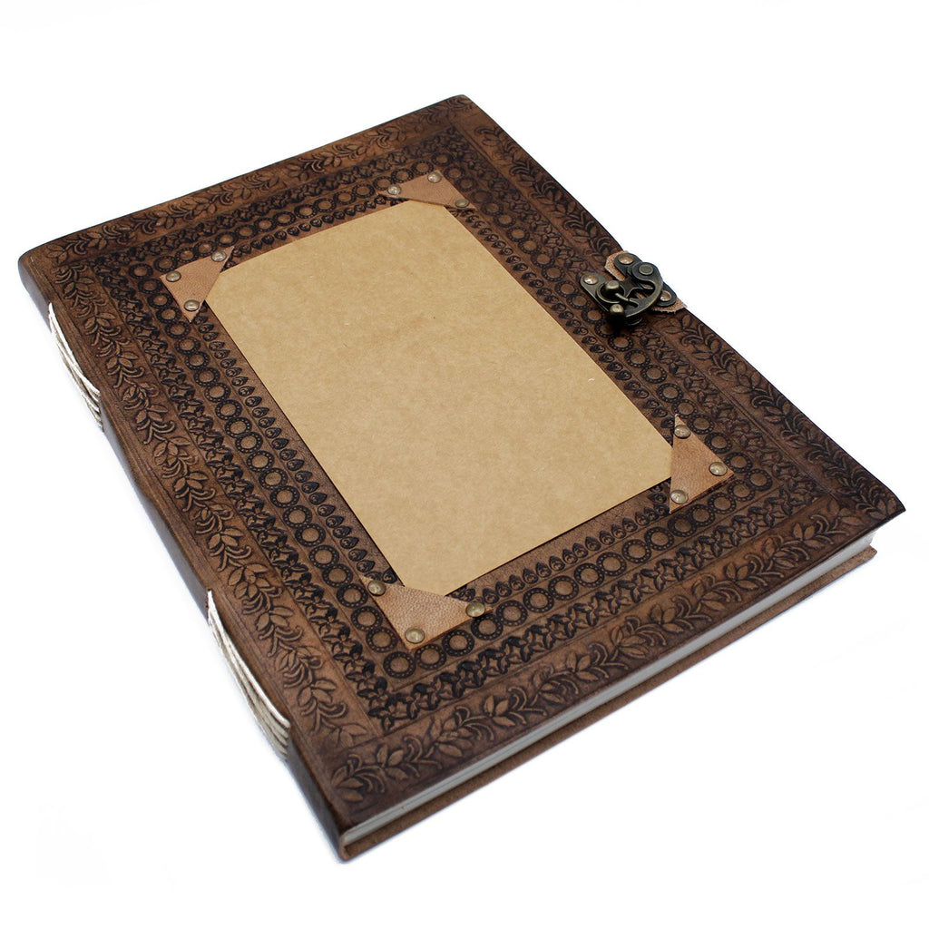 Huge Customisable Visitor Leather Book 10x13 with 200 Pages
