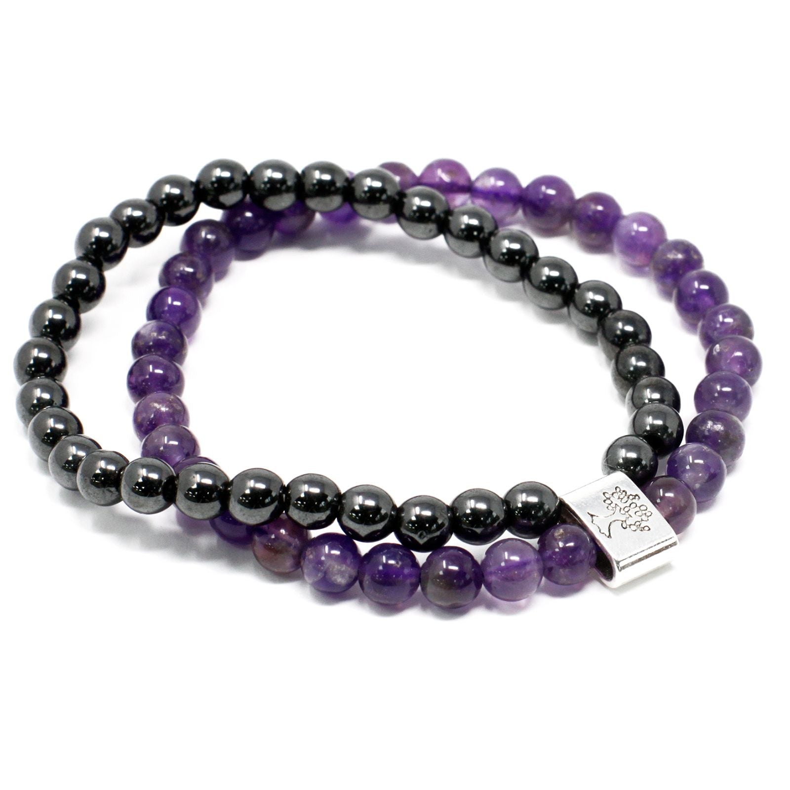 Magnetic Amethyst Gemstone Bracelet with Elegant Style Appeal