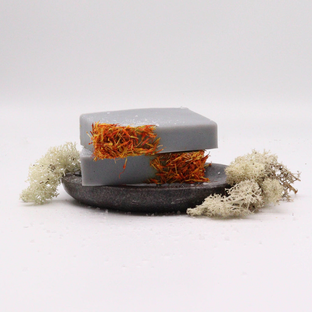 Pack of 13 Sea Salt and Moss Soap Bars for Modern Self Care