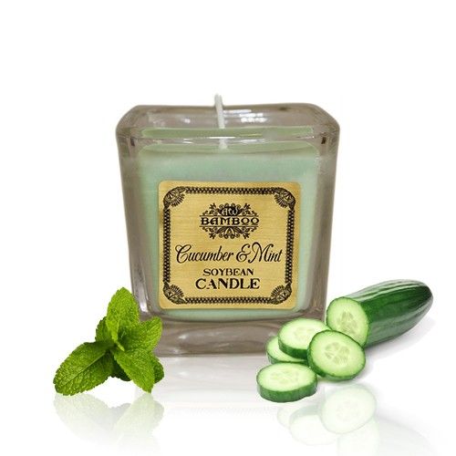 Cucumber & Mint Soybean Jar Candles for Refreshing Home Fragrance