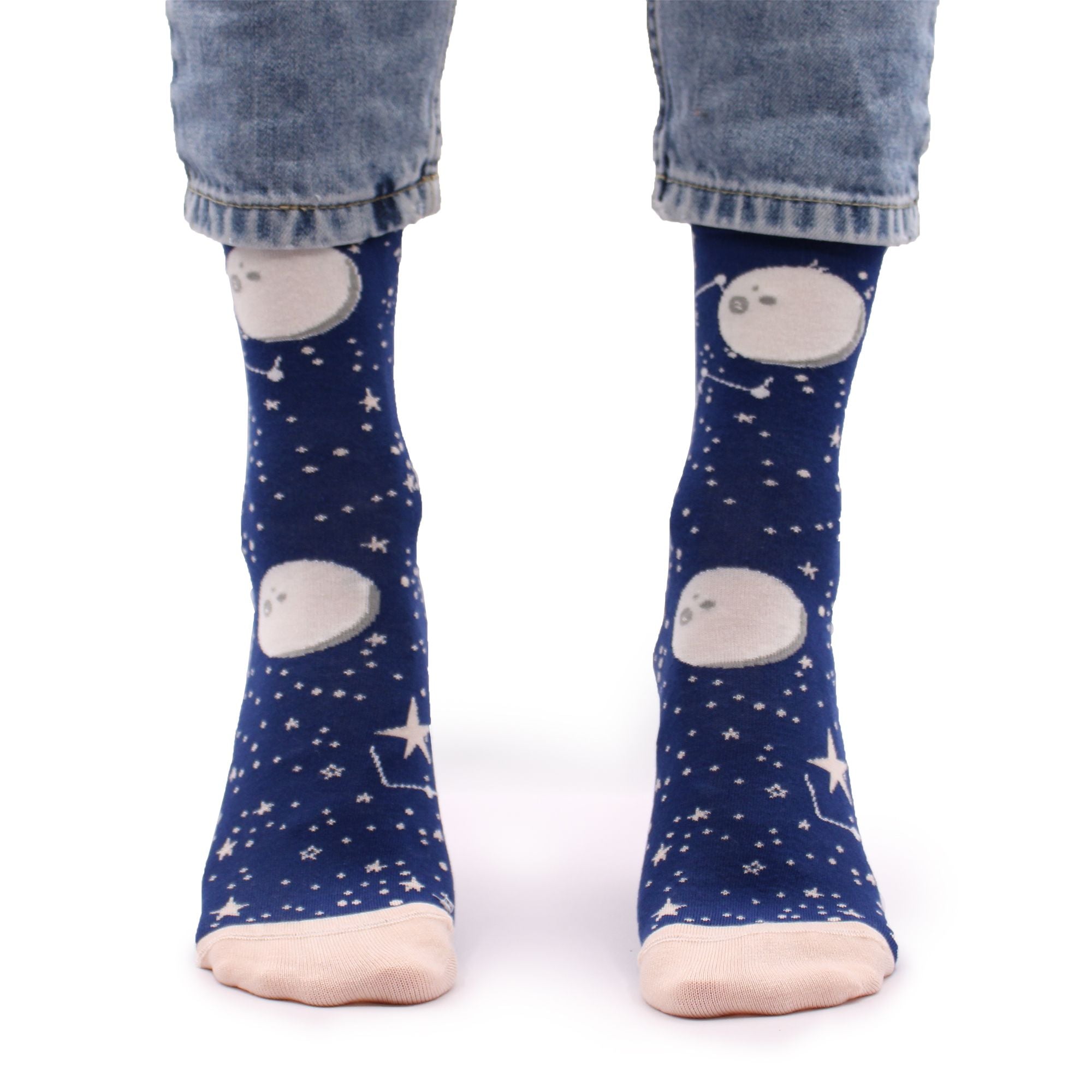 Hop Hare Bamboo Socks S/M Moon Walk for Ultimate Comfort and Style