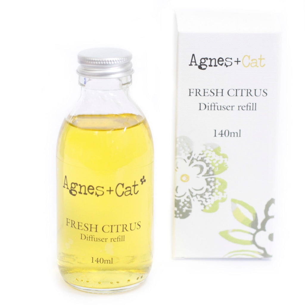 Agnes + Cat Reed Diffuser Refill Fresh Citrus 150ml for Home