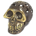 Vintage Brass Skull Large Decorative Fengshui Ornament for Home