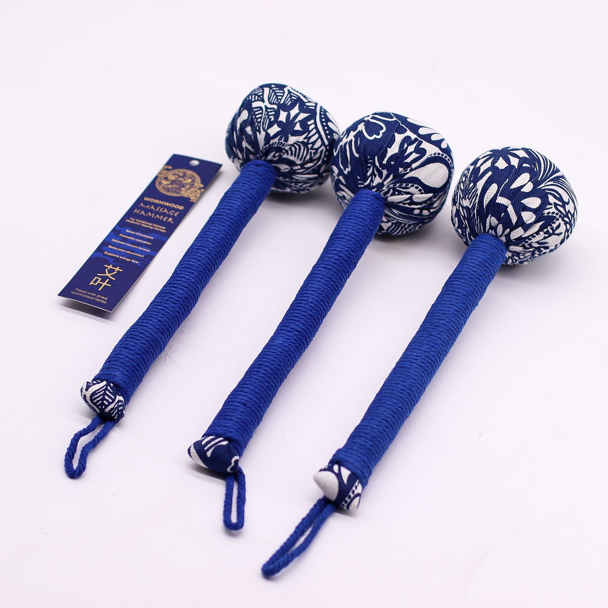Wormwood Massage Hammer Blue for Muscle Comfort and Relaxation