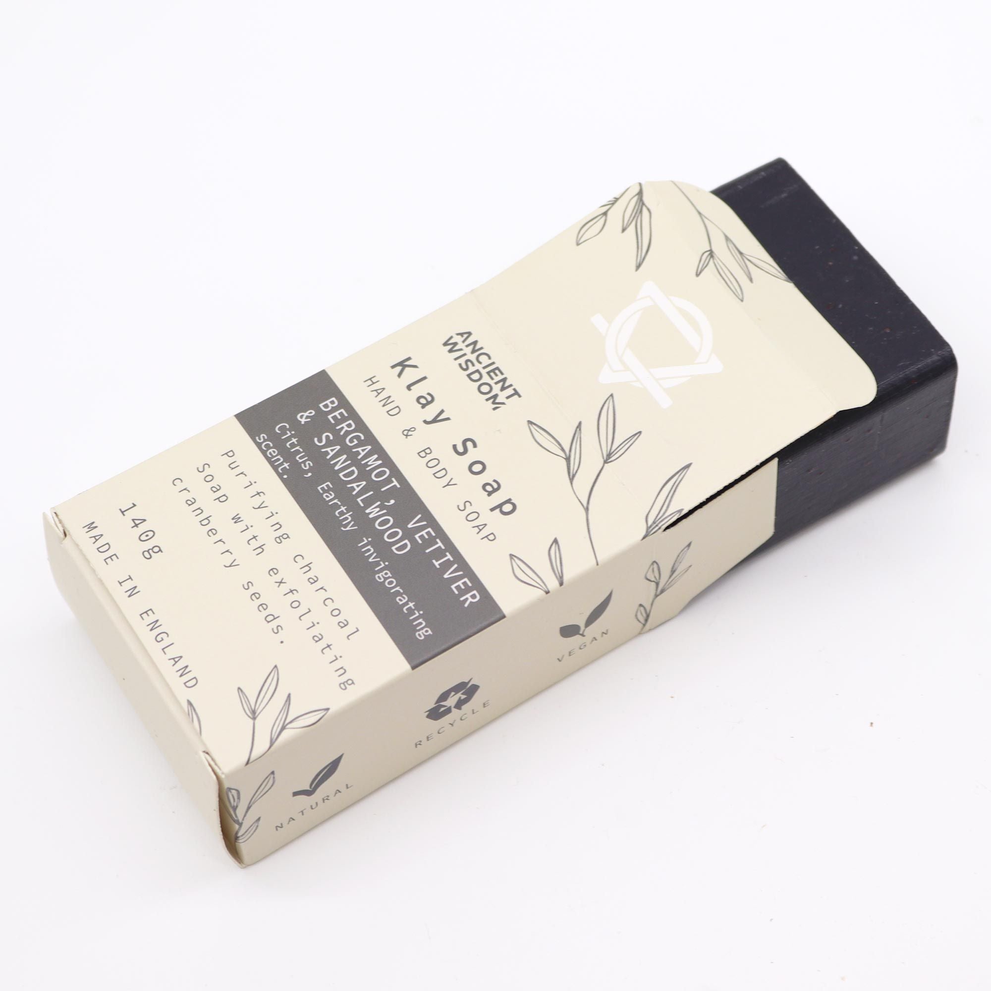 Klay Soap Bergamot & Sandalwood for Deep Cleansing and Nourishing