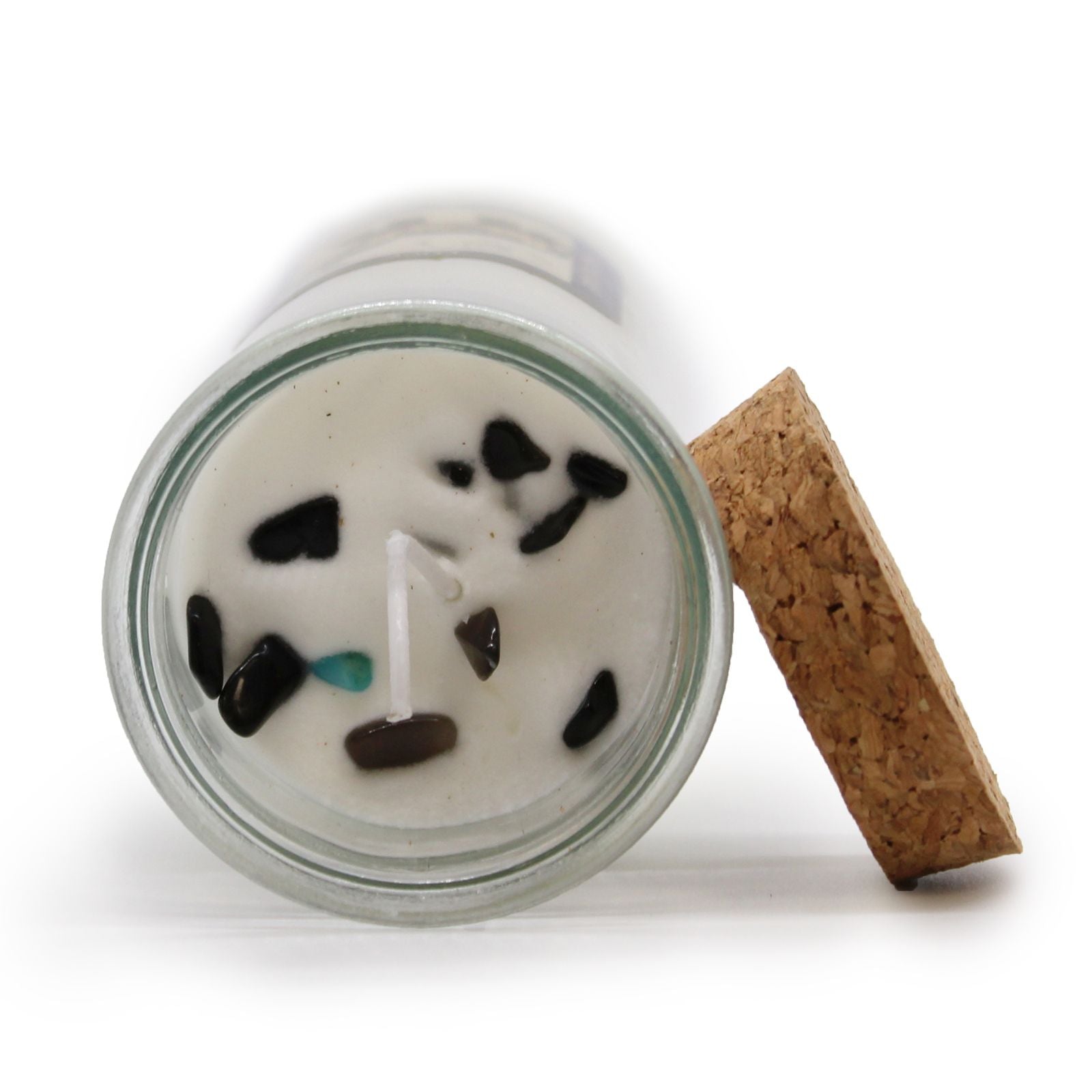 Magic Spell Candle Luck with Black Agate and Liquorice Aroma