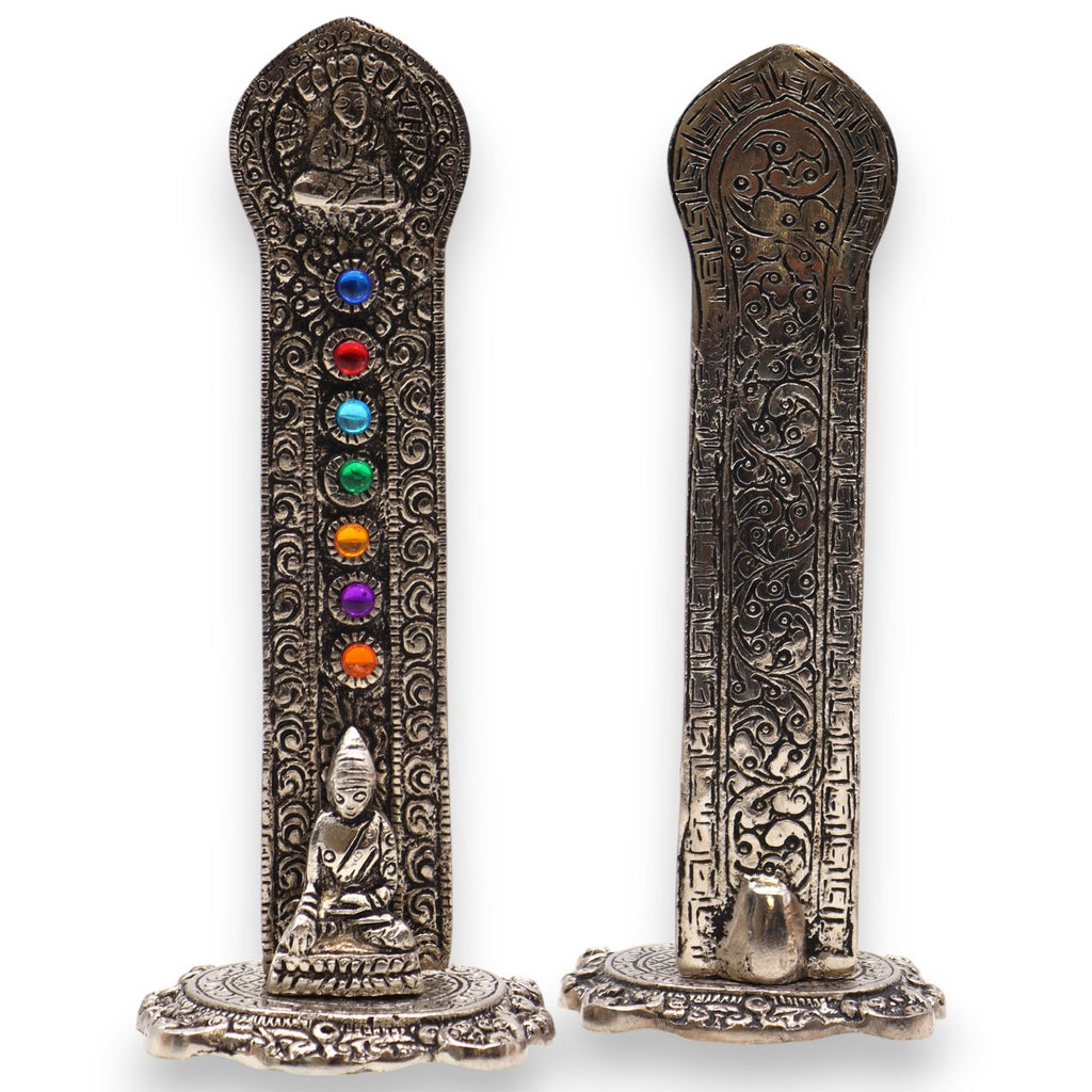 7 Chakra Tower Buddha Incense Holder for Meditation Spaces