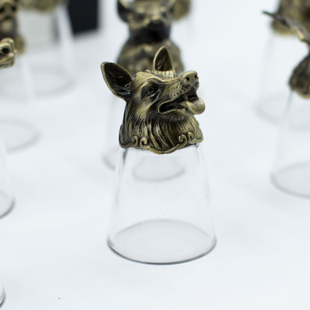 Gift Set of 12 Glasses 25ml Featuring Forest and Mystical Creatures