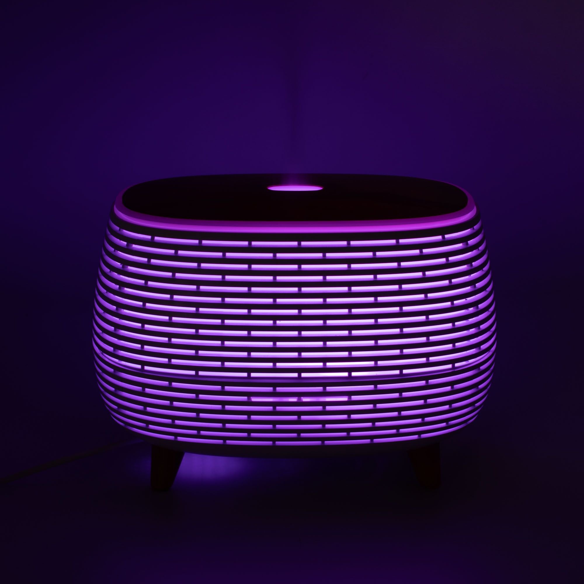 Futuristic Ribbed Aroma Diffuser with Colour Changing LED Light