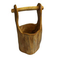 Unique Teak Well Buckets Approx 28cm for Home Decor Display