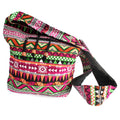 Stylish Pink Jacquard Bag Student Backpack for Trendy Travellers