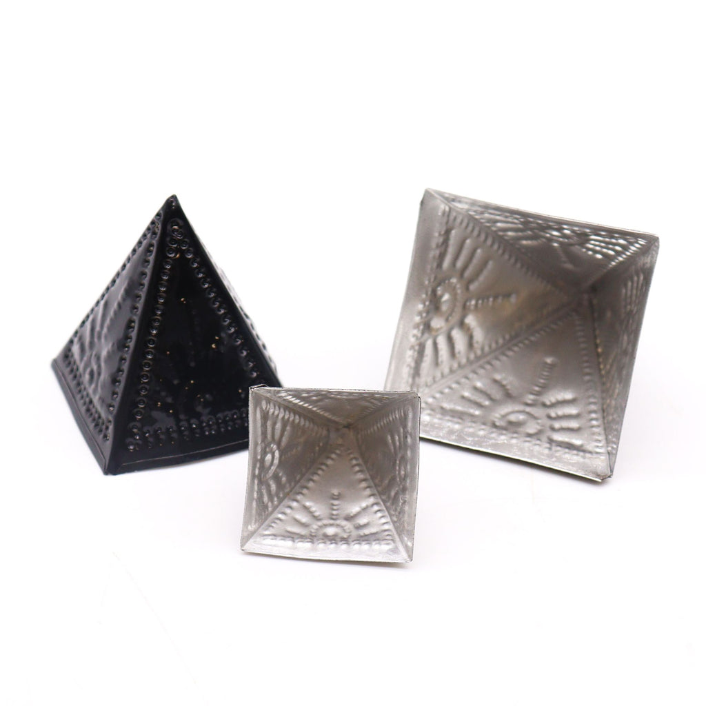 Incense Powder Mould Set Black with Three Pyramid Sizes