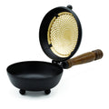 Large Iron Censer Incense Burner with Gold Detail for Home Use