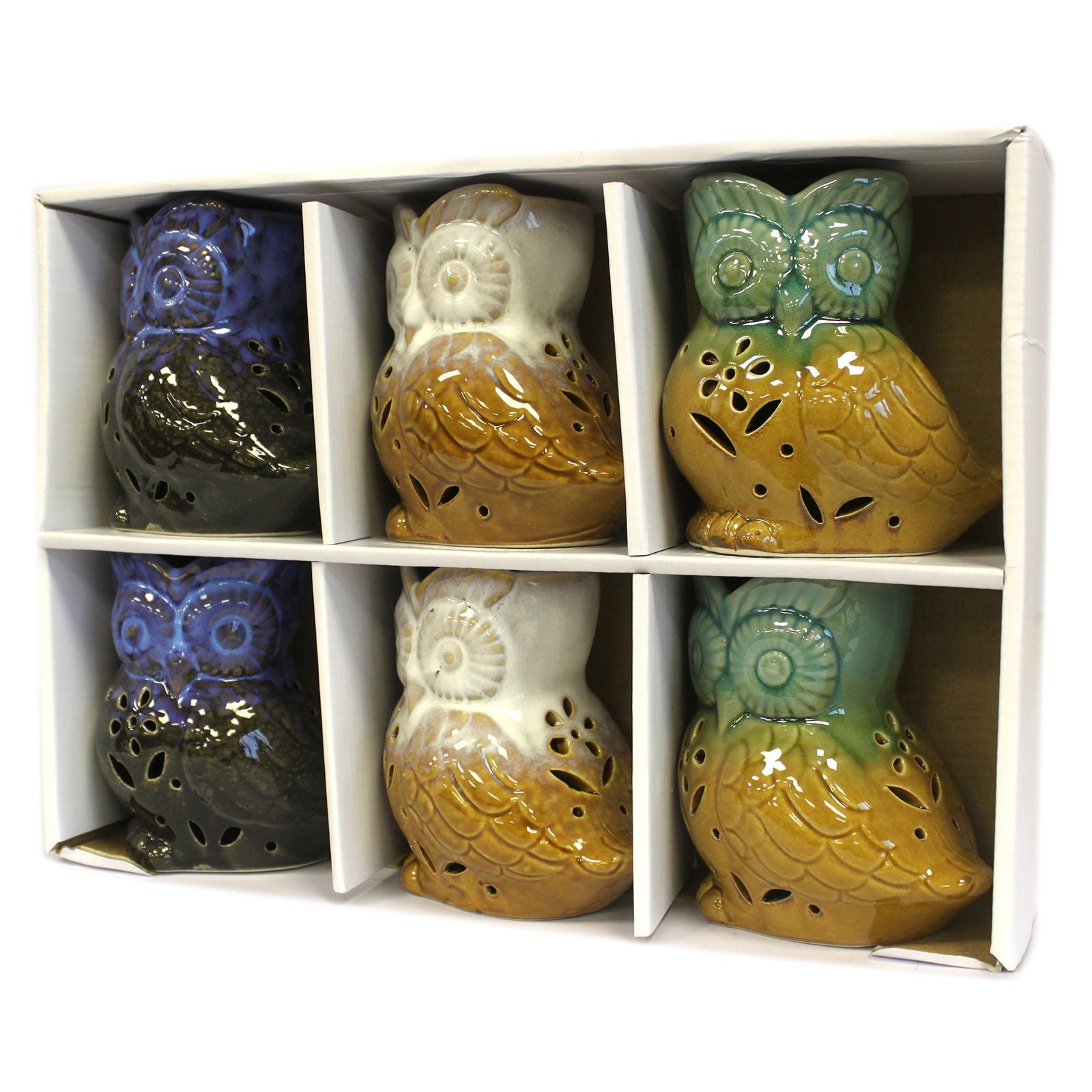Classic Rustic Owl Oil Burner Side on Design for Home Fragrance