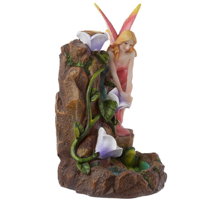 Fairy Flower Garden Waterfall Backflow Incense Burner for Relaxation
