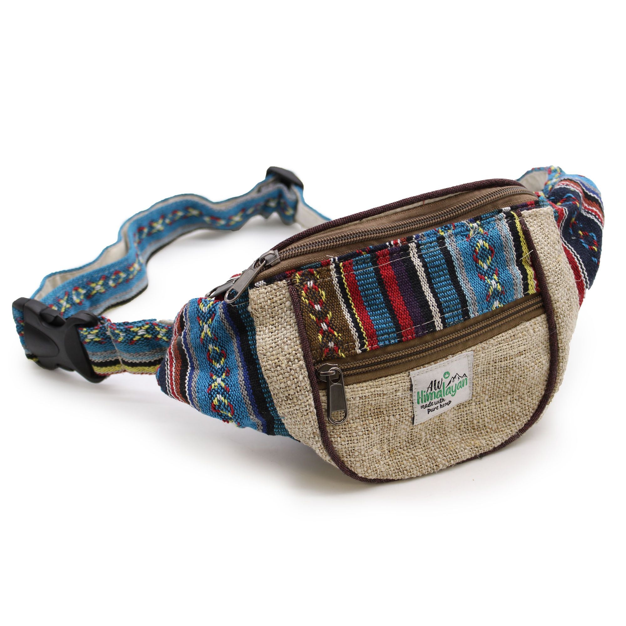 Bum Bag Hemp & Cotton with Assorted Designs for Everyday Use