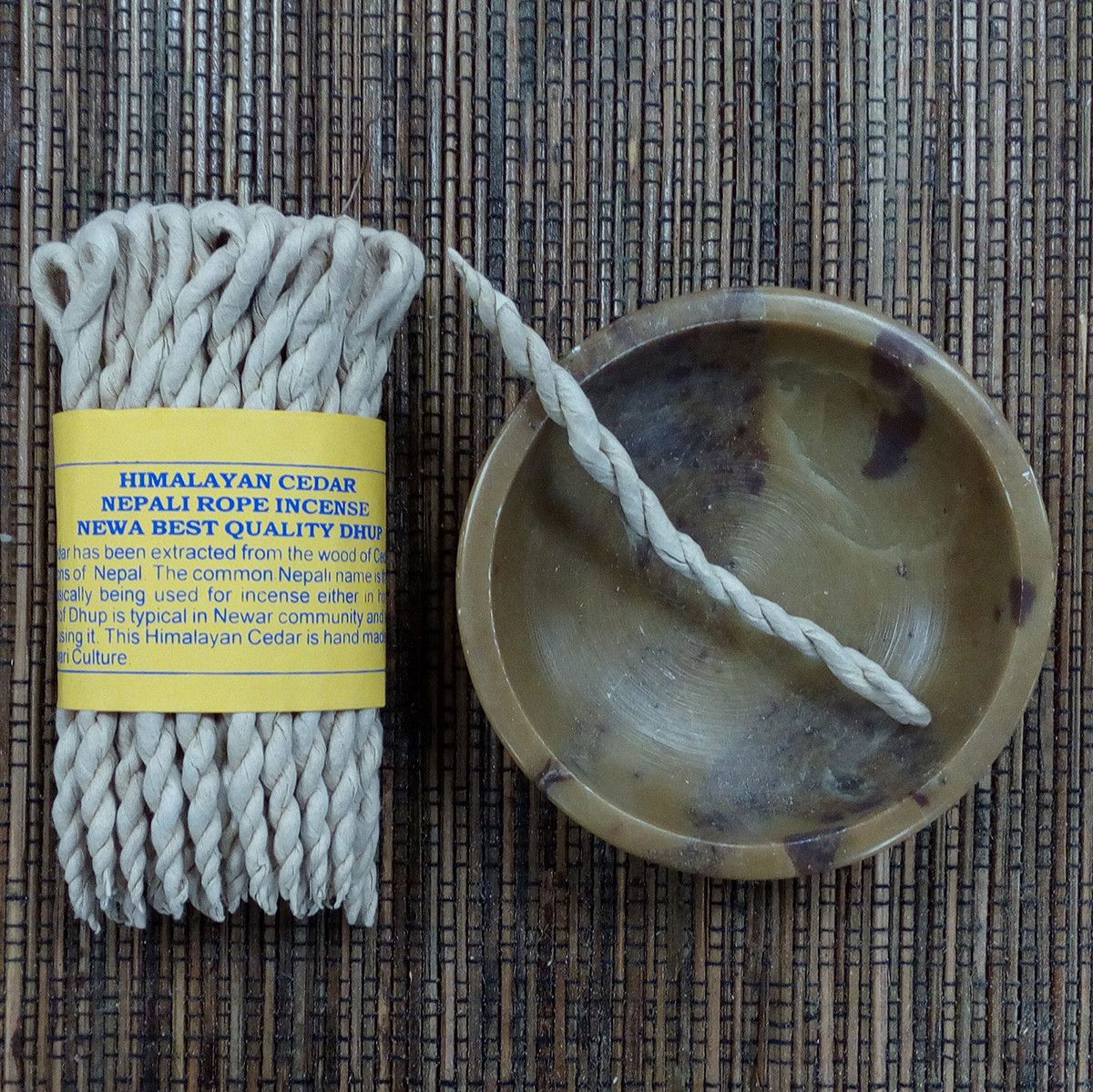Pure Herbs Cedar Rope Incense for Aromatic Home Fragrance