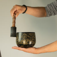 Cauldron Singing Bowl - Magic Mushroom - Yellow (15cm)