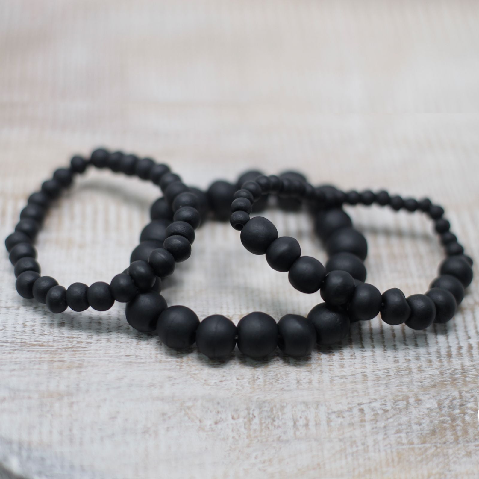 Blackwood Beads Bracelet in Assorted Sizes for Unique Style