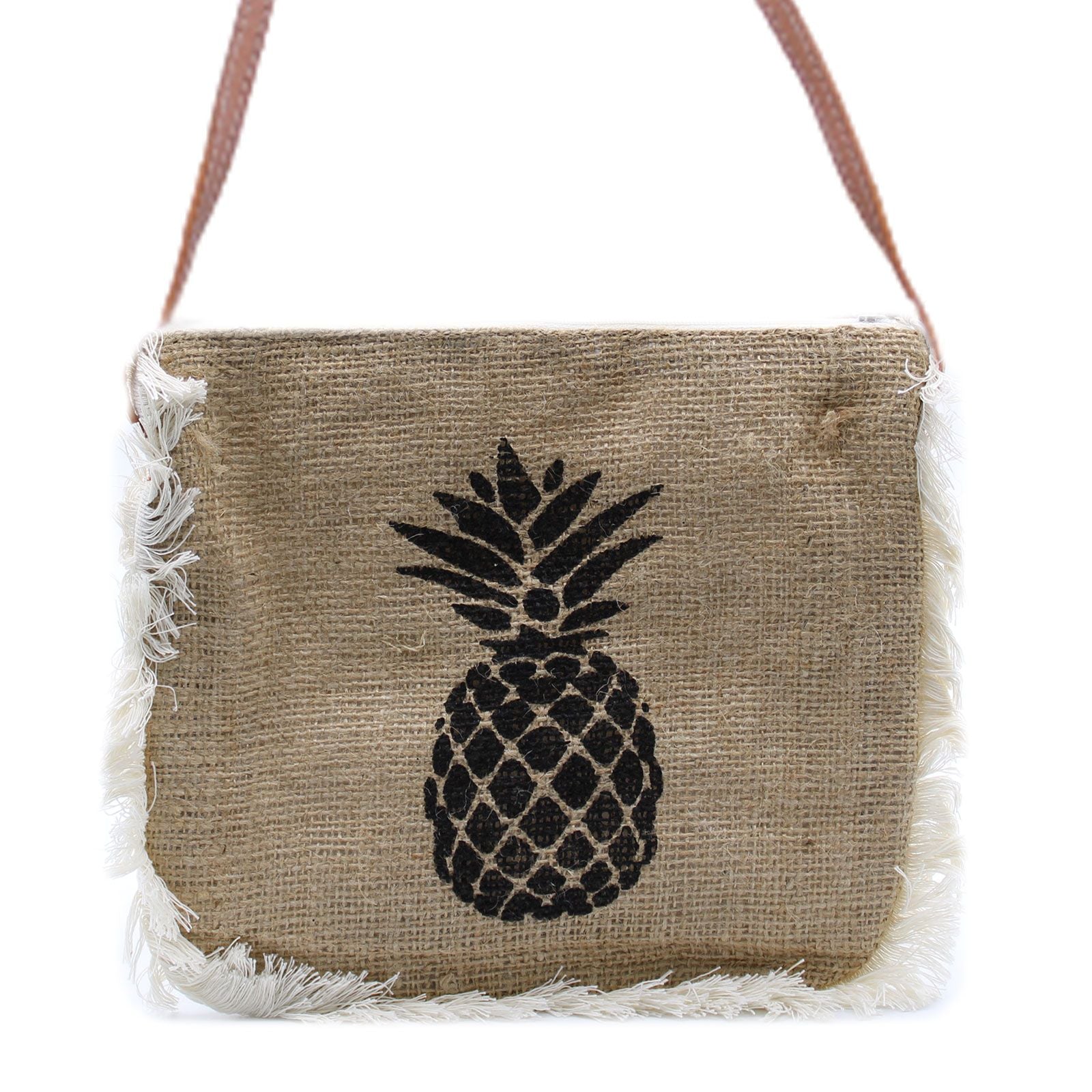 Fab Fringe Bag with Pineapple Print for Stylish Everyday Use