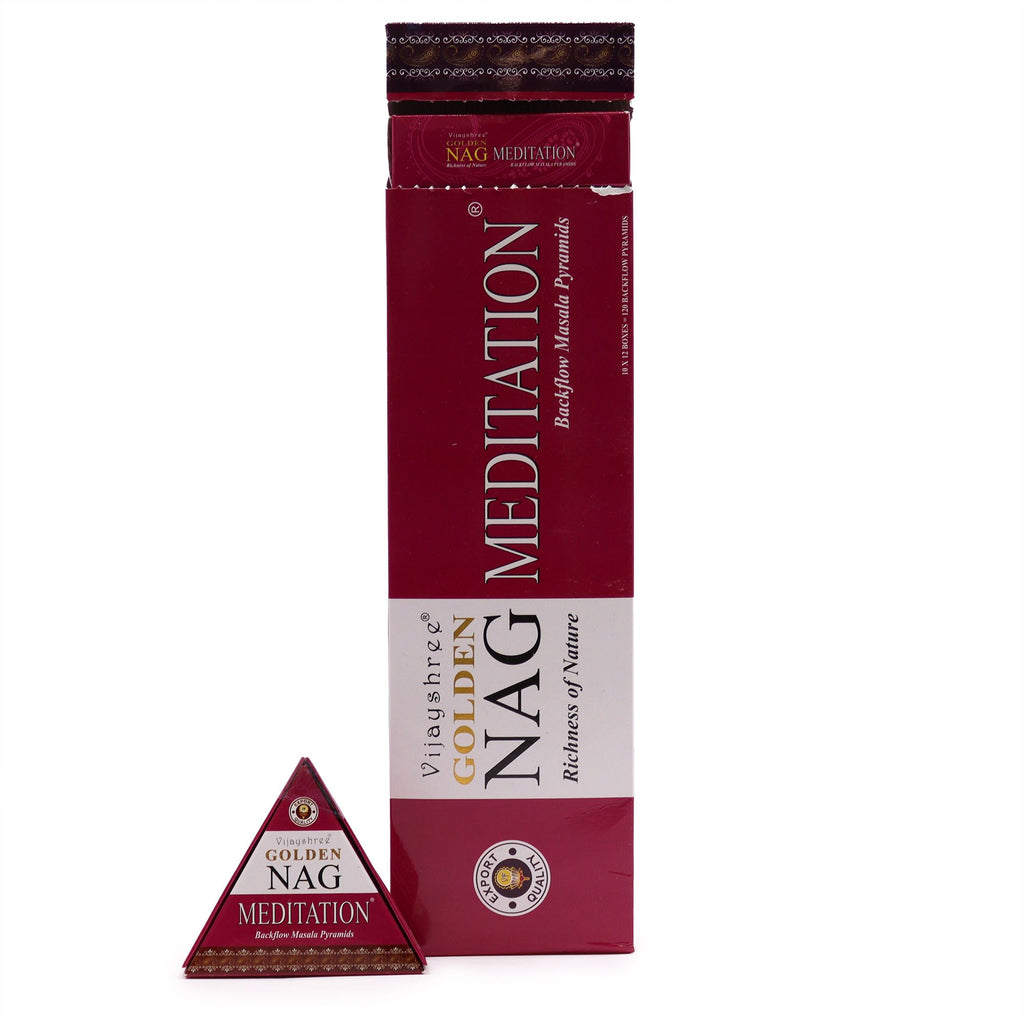 42g Jumbo Golden Nag Backflow Incense Cones for Calm Spaces