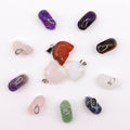Gemstone Mini Skulls Pendants Assorted Set of 12 Pieces 20x15mm